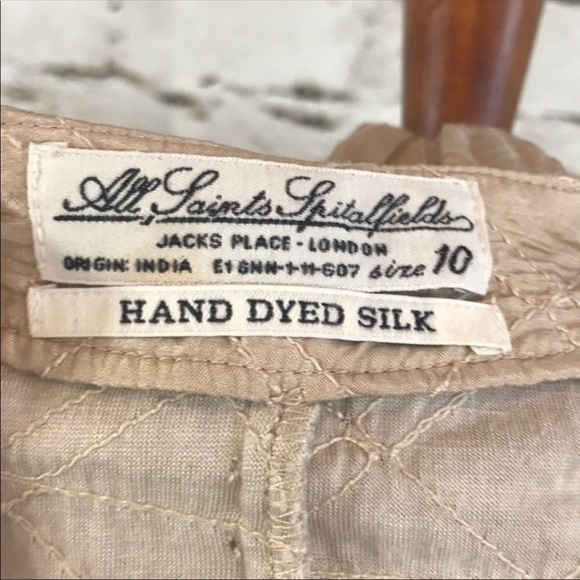 All Saints Quilted Silk Dress - Picture 5 of 6